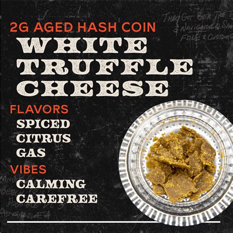 White Truffle Cheese 2g Aged Hash Hybrid 2g Concentrates Sunburn Sunburn Mandarin Med