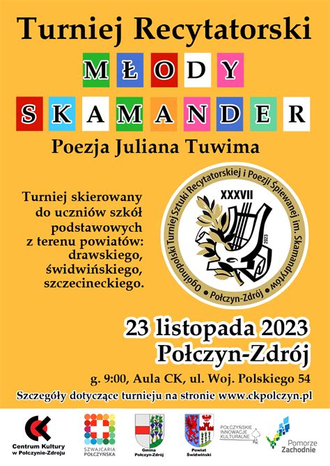 Centrum Kultury W Po Czynie Zdroju M Ody Skamander Zg Oszenia