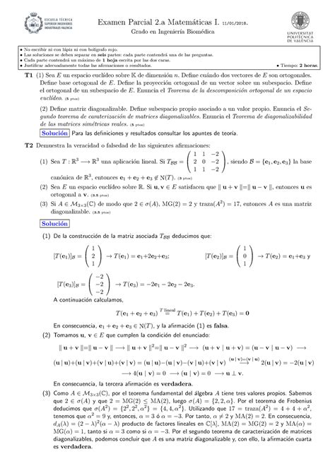 Parcial 2017 Preguntas Y Respuestas 2GIB Examen Parcial 2 Matem