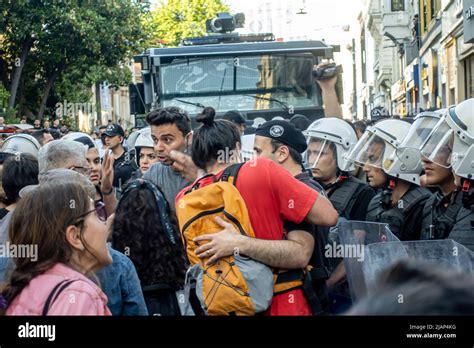 Gezi Park Protest In Istanbul On May Turkish Police Holding