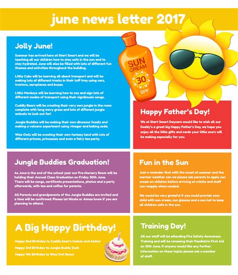 June Newsletter Start Smart Daycare Nursery Of The Year Outer