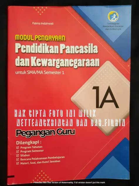 Pegangan Guru Ppkn Kelas 10 Semester 1 Smama K13 Rev 2018 Hayati