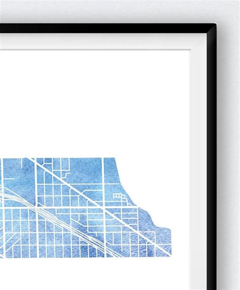 Avondale Chicago Map. Chicago IL Neighborhood. Avondale Art. | Etsy