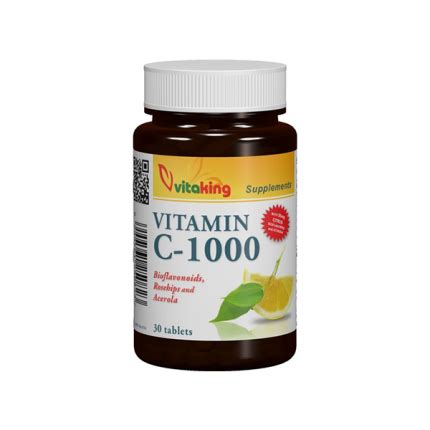 Vitaking C Vitamin Mg Bioflavonoid Acerola Csipkebogy Tabletta