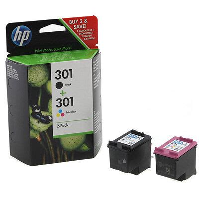 HP 301 Black & Colour Ink Cartridge For ENVY 4500 4502 Printer ...