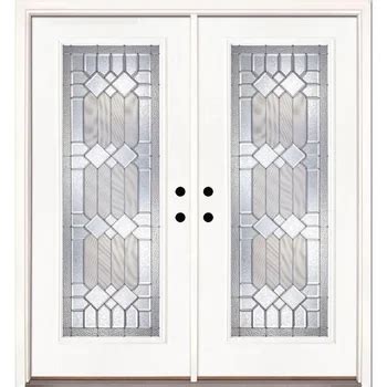 Exterior Fiberglass Double Entry French Doors With Glass - Buy ...