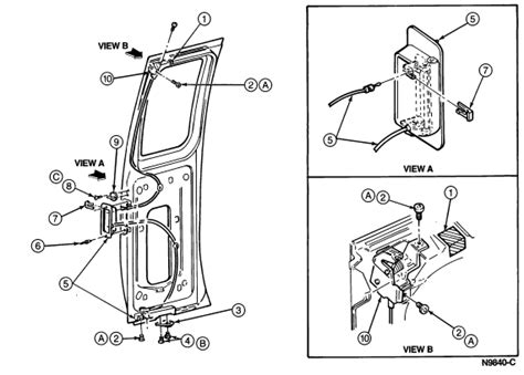 Ford Van Door Latch Assembly