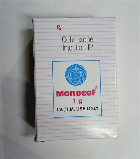 Monocef Ceftriaxone Injection IP 1 Gm At Rs 60 Box In Nagpur ID