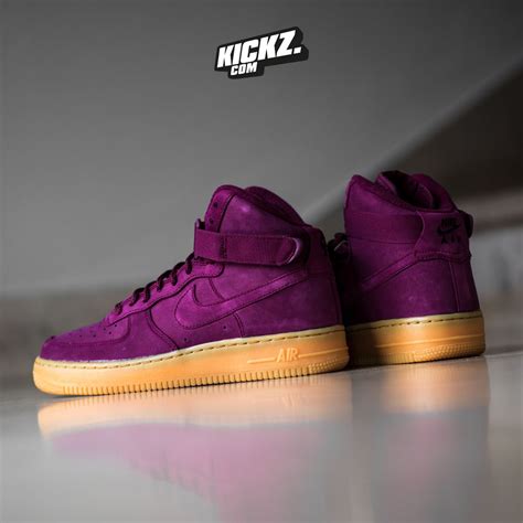 Purple Boots With Gum Sole The Nike Air Force 1 Bordeaux Is Available Now On And In