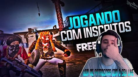 FREE FIRE AO VIVO JOGANDO OS INSCRITOS CS RANQUEADO LIVE ON