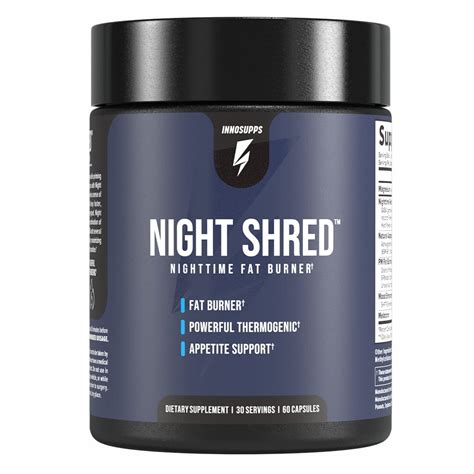 Inno Supps Night Shred - Night Time Fat Burner | 60 Capsules for Weight ...