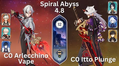 Spiral Abyss Floor Full Star Clear C Arlecchino Vape C Itto