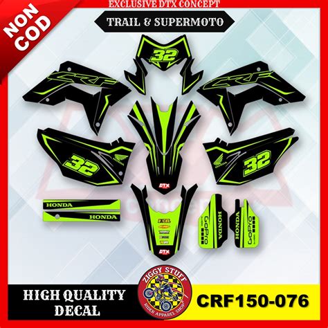 Decal Crf Decal Crf L Full Body Stiker Motor Trail Decal Motocross