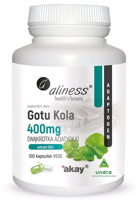 Gotu Kola Wąkrotka Azjatycka 100 kaps ALINESS 9565885594 Allegro pl