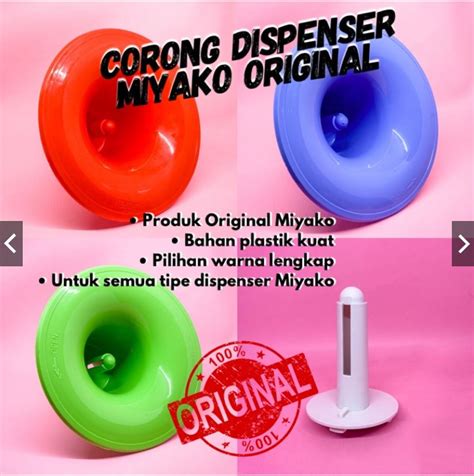 Corong Dispenser Original Miyako Pilihan Warna Lengkap Utk Semua Tipe