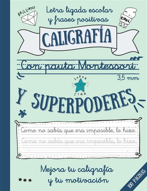 Buy Caligraf A Con Pauta Montessori Mm Y Superpoderes Letra Ligada