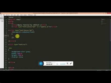 Jquery Tutorial Part 21 Mouse Over Mouseout Event V365tech YouTube