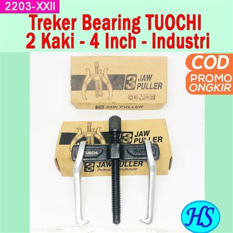 Jual Treker Bearing 2 Kaki 4inch 100mm ALAT PEMBUKA BANTALAN LAKER