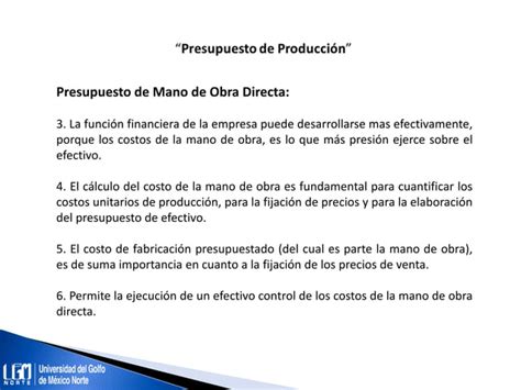 Unidad Presupuesto De Producci N Ppt