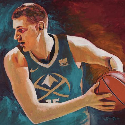 Nikola Jokic The Joker Painting By Kenneth Williams