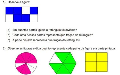 Observe A Figura A Em Quantas Partes Iguais O Ret Ngulo Foi