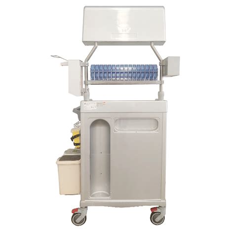 Ot Surgical Room Tall Medical Anesthesia Supply Cart Hospital Trolley