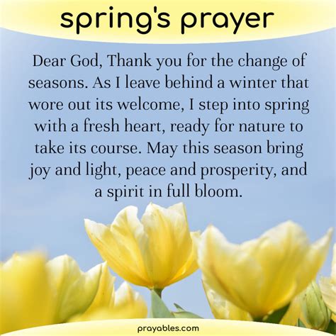 Prayer Spring Is Here Prayables