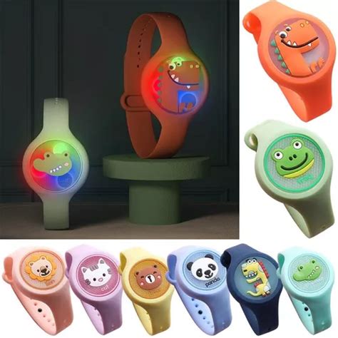 Pulseira Rel Gio Infantil Anti Mosquito Repelente Led Mercadolivre