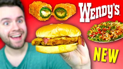 NEW Wendy S Jalapeno Popper Menu REVIEW Chicken Sandwich Salad