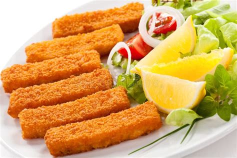 Fried Fish Fingers Stock Image Image Of Healthy Group 16451163