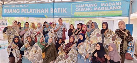 Pnm Berdayakan Pengrajin Batik Lewat Teknik Ecoprint Di Kampung Madani