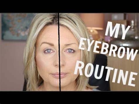 MY EYEBROW ROUTINE MATURE OVER PLUCKED BROWS YouTube