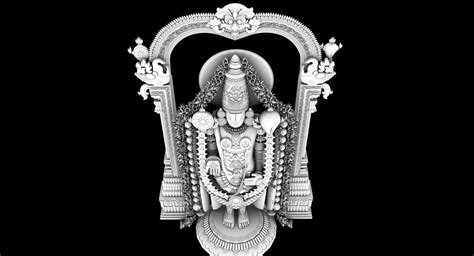 God Thirupathi Venkateswara Balaji 3d Model Cgtrader