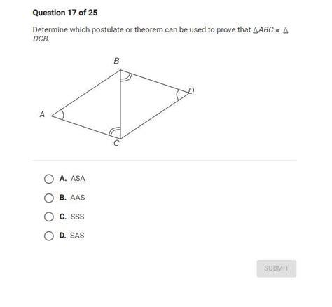 Determine Which Postulate Or Theorem Can Be Used To Prove That Abc