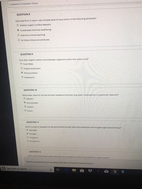 Solved W Question Completion Status Question Soils That Chegg