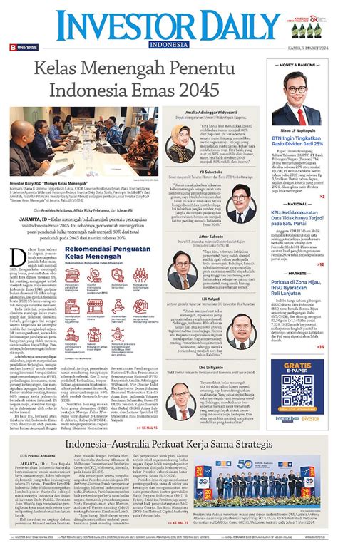 Investor Daily Edisi Kamis Maret Investor Daily Jejak