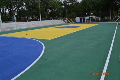 Quadra Esportiva Da Praça Pe João Zanella Tem Nova Pintura Notícias