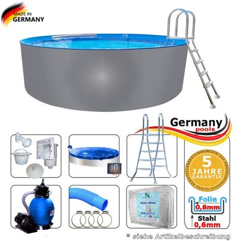 Edelstahlbecken X Cm Aufstellbecken Komplettset Pool Net