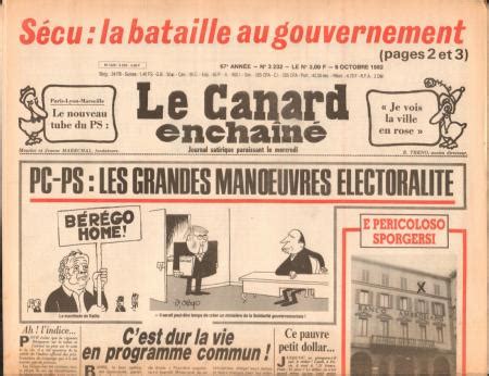 Journal le canard enchaîné 1982 cadeau original