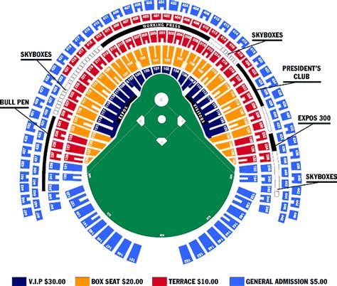 Olympic Stadium Seating Chart Baseball Ponasa