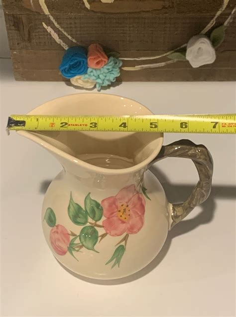 Desert Rose England Backstamp Oz Pitcher By Franciscan Etsy