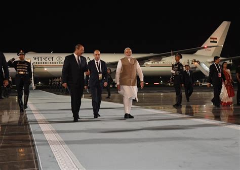 Pm Modi Lands In Uzbekistan To Attend Sco Summit To Have Bilateral