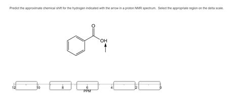 Predict The Approximate Chemical Shift For The