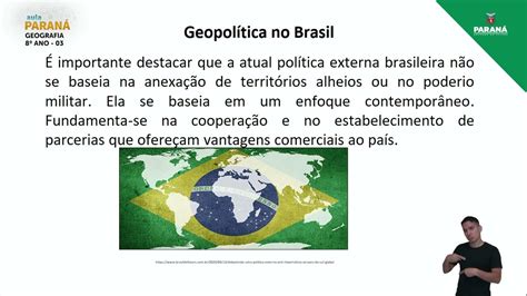 2022 Resumo da Aula 8º Ano Geografia Aula 3 Geopolítica no