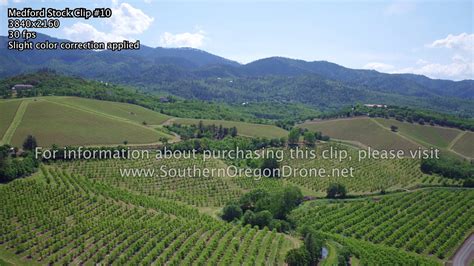 Medford Rogue Valley 4k Aerial Stock Video Clip 10 Orchards And