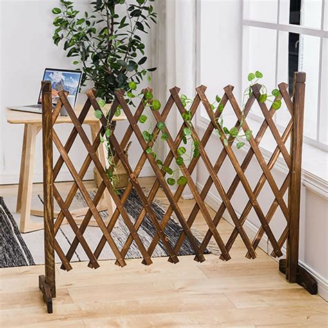 Expanding Wooden Fence Trellis Freestanding Garden Screen Etsy