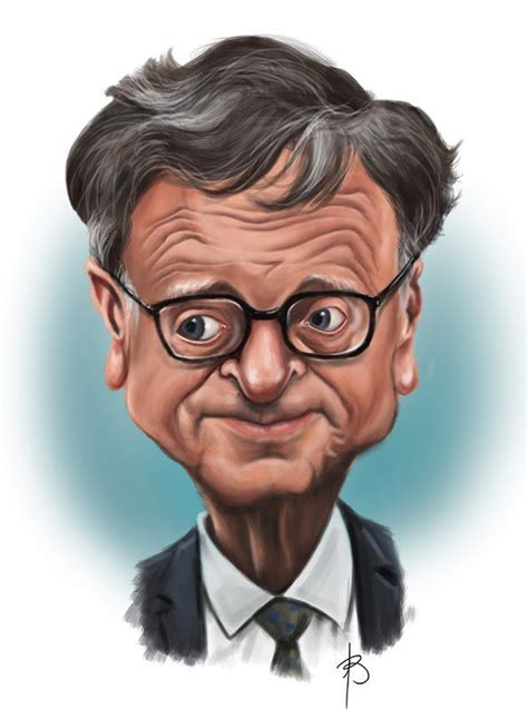 Bill Gates by Alexandru Bulić Caricature Funny caricatures