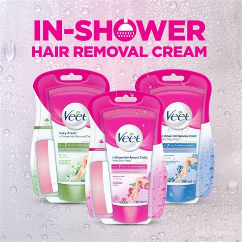 Veet In Shower Hair Removal Cream Gm Shopee Thailand