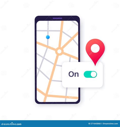 GPS activation toggle stock vector. Illustration of switch - 271645868
