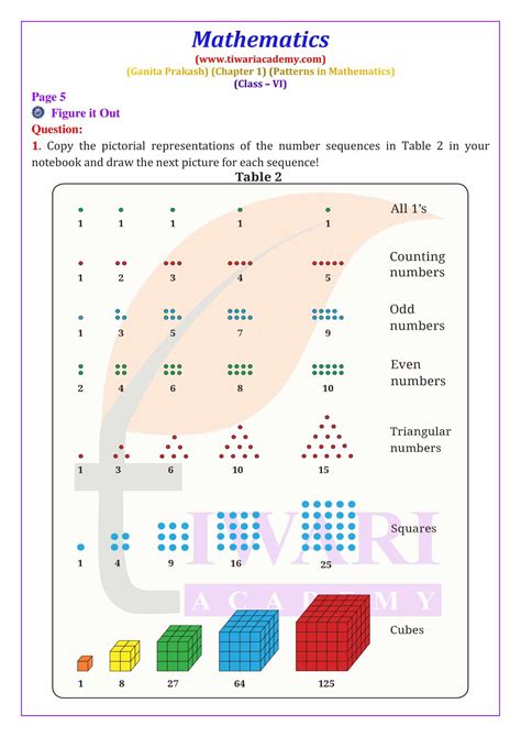 Class 6 Maths Ganita Prakash Chapter 1 Patterns In Mathematics